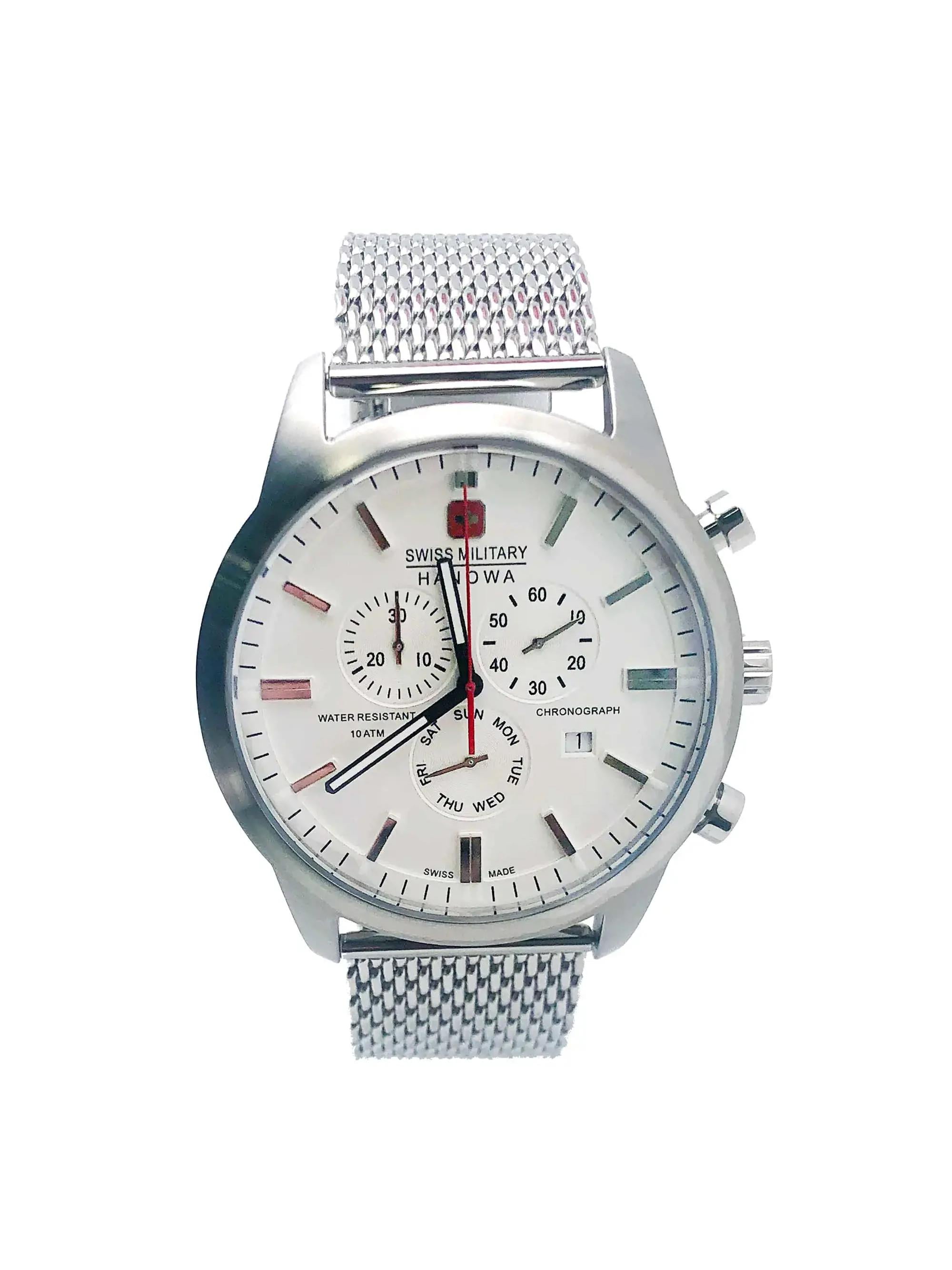 Swiss Military Hanowa S-Steel White Dial Quartz Uzbekistan Ubuy