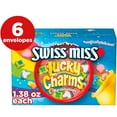 thumbnail image 1 of Swiss Miss Chocolate Flavored Hot Cocoa Mix with Lucky Charms Marshmallows, 1.38 oz., 6-Count, 1 of 9