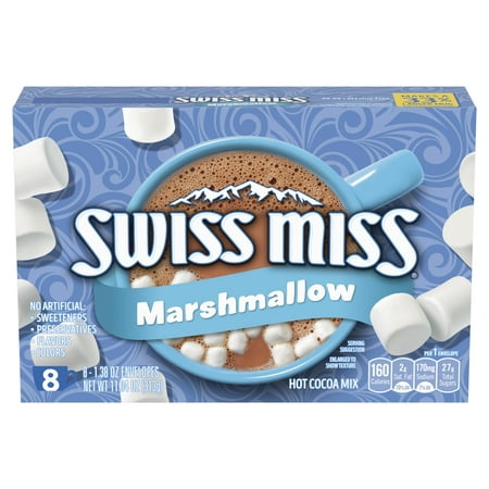 Swiss Miss Chocolate Hot Cocoa Mix With Marshmallows 8 Count Hot Cocoa Packets