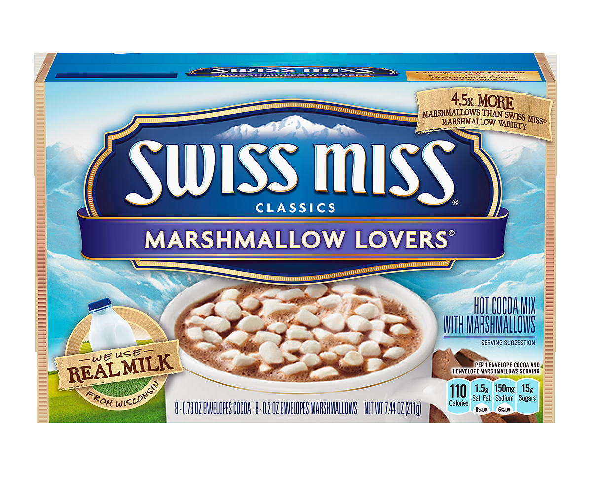 Swiss Miss Classics Marshmallow Lovers Hot Cocoa Mix, 8 Count 7.44 oz - image 1 of 2