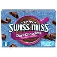 Swiss Miss Dark Chocolate Flavored Hot Cocoa Mix 8 Count Hot Cocoa Mix (Pack of 6)