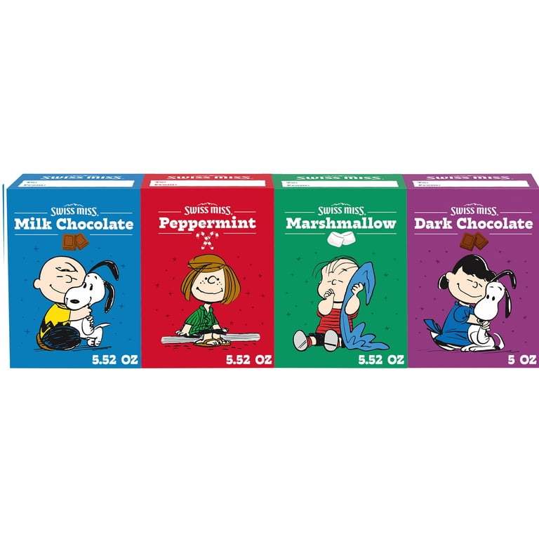 Swiss Miss Snoopy Hot Cocoa Mix Holiday Gift Pack, Assorted