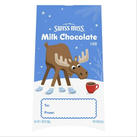Swiss Miss Hot Cocoa Mix Gift Ornament Milk Chocolate Flavor, 1.38 oz.