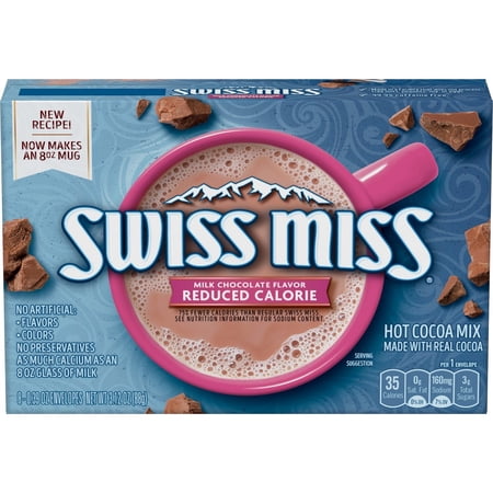 Swiss Miss Reduced Calorie Hot Cocoa Mix (Pack of 24)