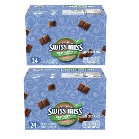 Swiss Miss Hot Cocoa Mix - Sugar Free Hot Chocolate Packets (Pack of 2) | Delicious Hot Chocolate, Perfect for Cozy Moments