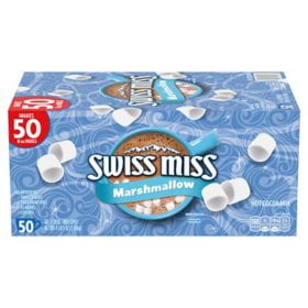 Swiss Miss Marshmallow Hot Cocoa Mix 50 count.pack of 2
