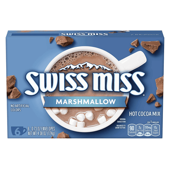 Swiss Miss Marshmallow Lovers Hot Cocoa Mix, (6 )0.73oz Envelopes (1 Pack)