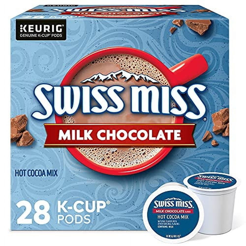 Swiss Miss Milk Chocolate Flavor Hot Cocoa, Single-Serve K-Cup