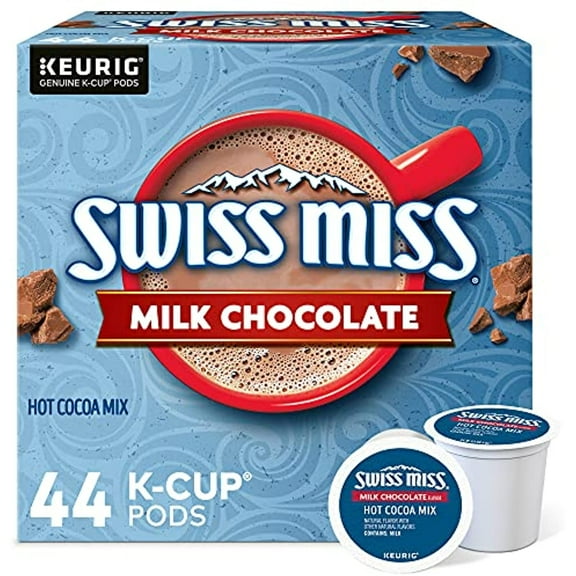 Swiss Miss Milk Chocolate Hot Cocoa, Keurig Single-Serve K-Cup Pods, 44 Count
