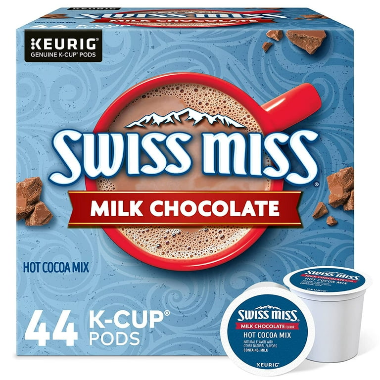 Swiss Miss Milk Chocolate Hot Cocoa Keurig K Cup Pods 44 Count Walmart