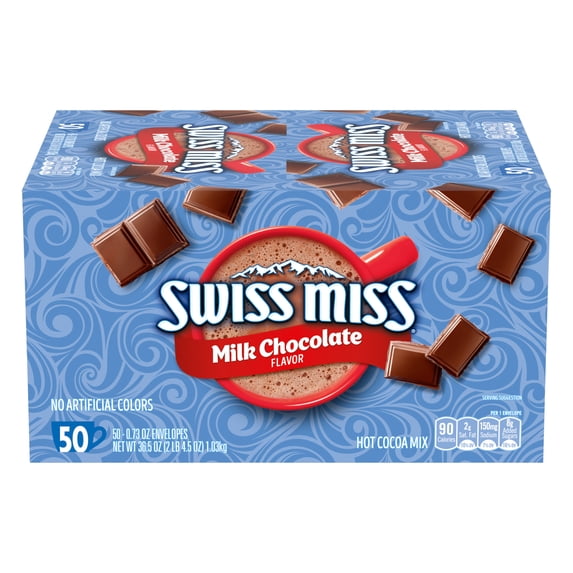 Swiss Miss Milk Chocolate Hot Cocoa Mix 0.73 packets 50 count