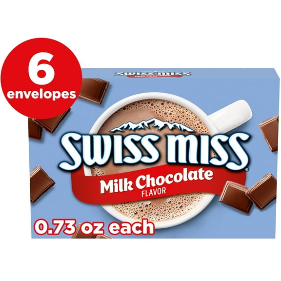 Swiss Miss Milk Chocolate Hot Cocoa Mix, 0.73 oz., 6-Count Envelopes