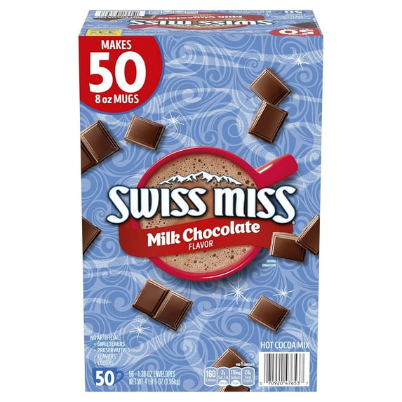 Swiss Miss Milk Chocolate Hot Cocoa Mix Packets (50 Count)