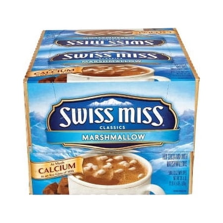 Swiss Miss Milk Chocolate Hot Cocoa Mix Powder - Marshmallow Flavor - 0.73 oz - 50 / Box