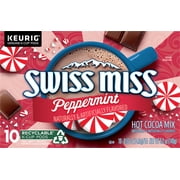 Swiss Miss Peppermint Hot Cocoa, Keurig Single-Serve K-Cup Pods, 10 Count