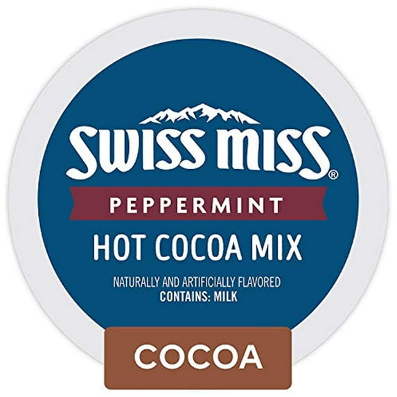 Swiss Miss Peppermint Hot Cocoa Single Serve Keurig K-Cup Pods (22 Count)