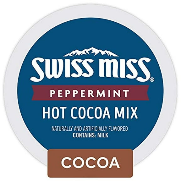 Swiss Miss Peppermint Hot Cocoa Single Serve Keurig K-Cup Pods (22 Count)