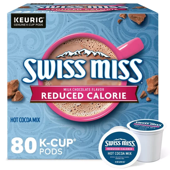 Swiss Miss Reduced Calorie Hot Cocoa, 80 K-Cup Pods