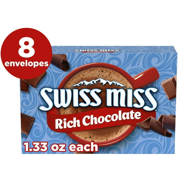 Swiss Miss Rich Chocolate Flavored Hot Cocoa Mix, 1.33 oz., 8-Count Envelopes