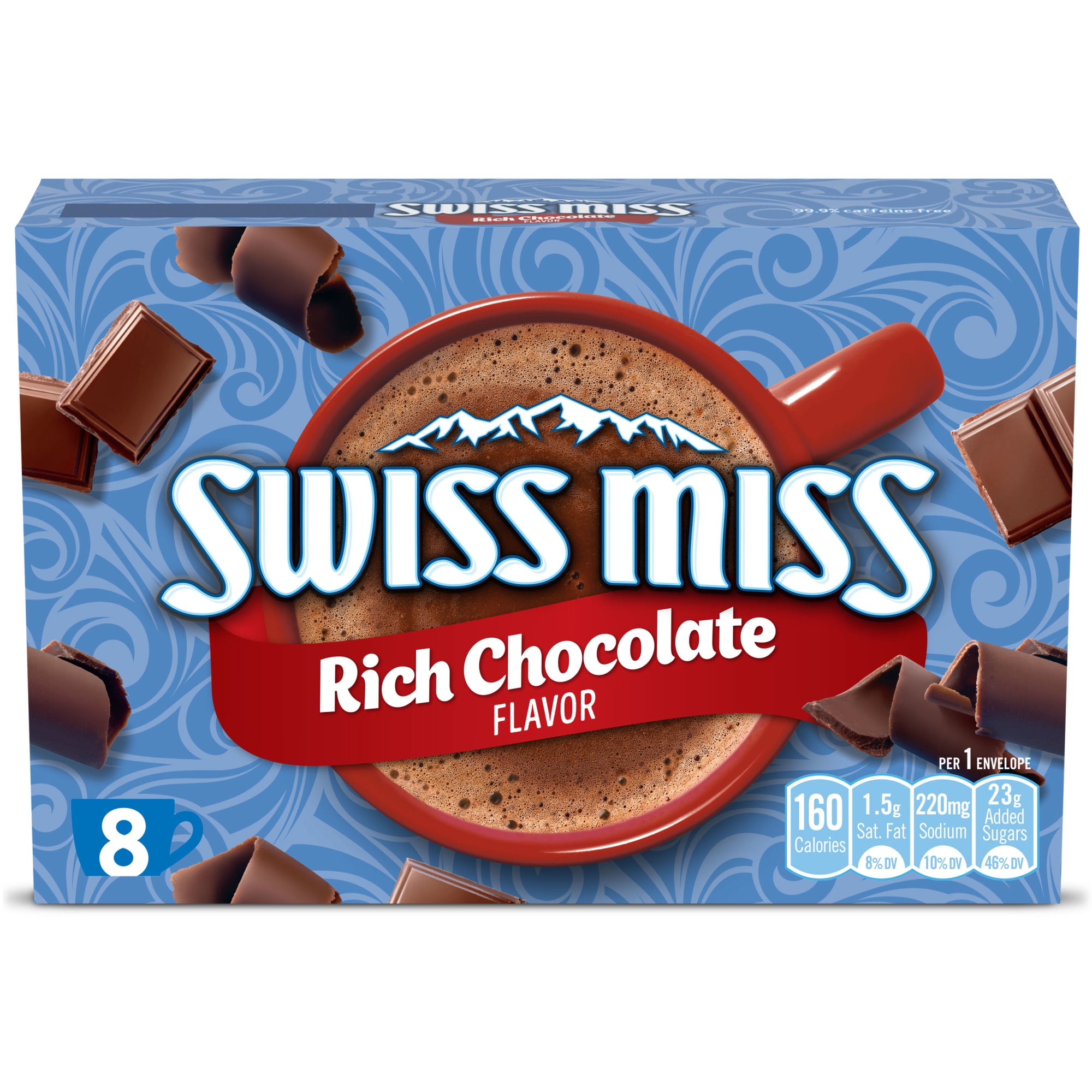 Swiss Miss Indulgent Collection Rich Chocolate Flavor Hot Cocoa Mix (8) 1.33 Ounce Envelopes