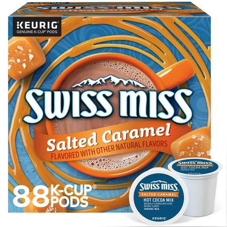 Swiss Miss Salted Caramel Hot Cocoa, Single Serve 88 K-Cup Pods