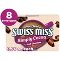 thumbnail image 1 of Swiss Miss Simply Cocoa Dark Chocolate Flavored Hot Cocoa Mix, 0.96 oz., 8-Count Envelopes, 1 of 9