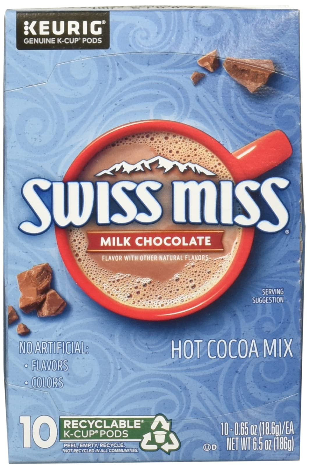 Swiss Miss, Single Serve Hot Chocolate KCup Pods Milk Chocolate Hot