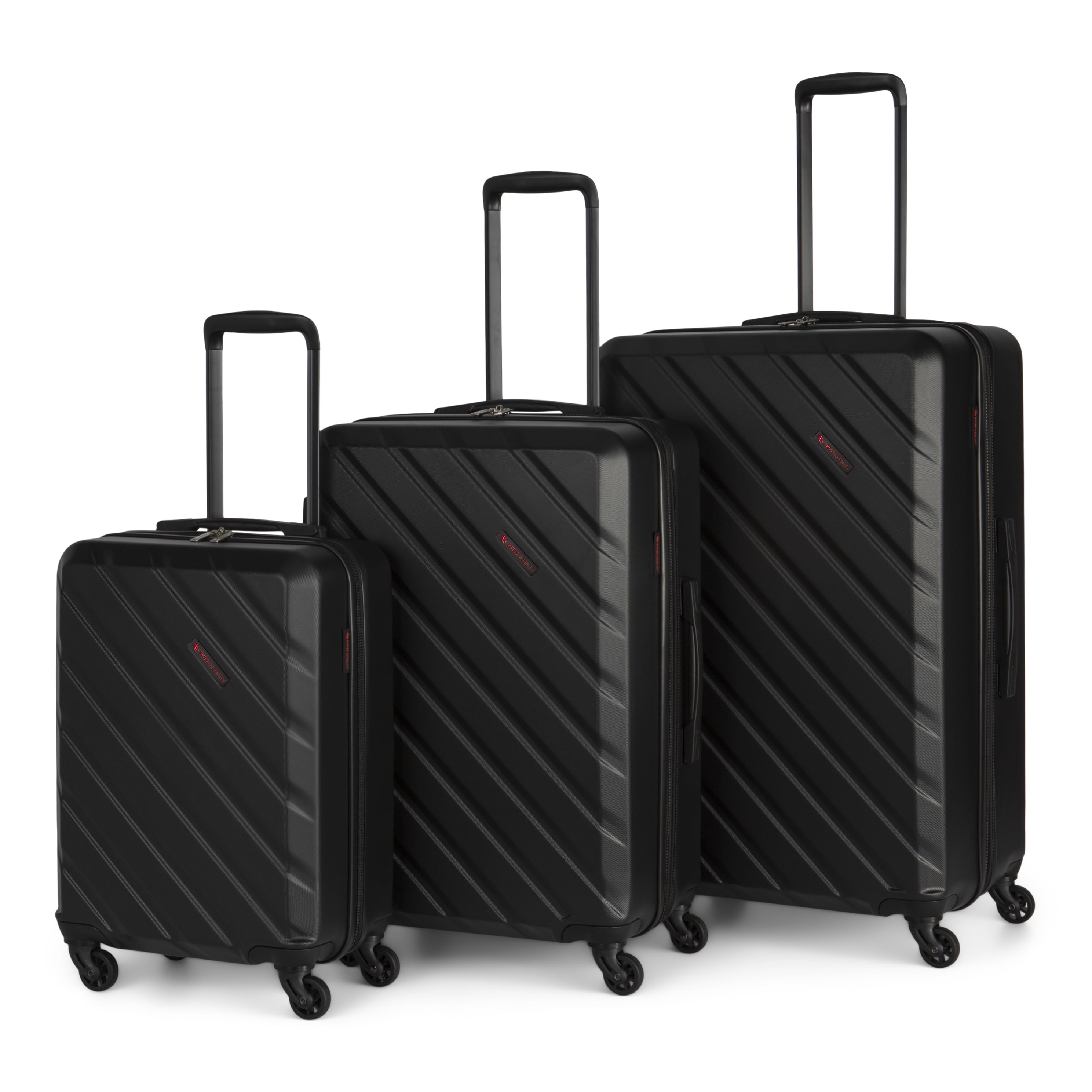 Swiss Mobility AHB 3 Piece Luggage Set Black Walmart