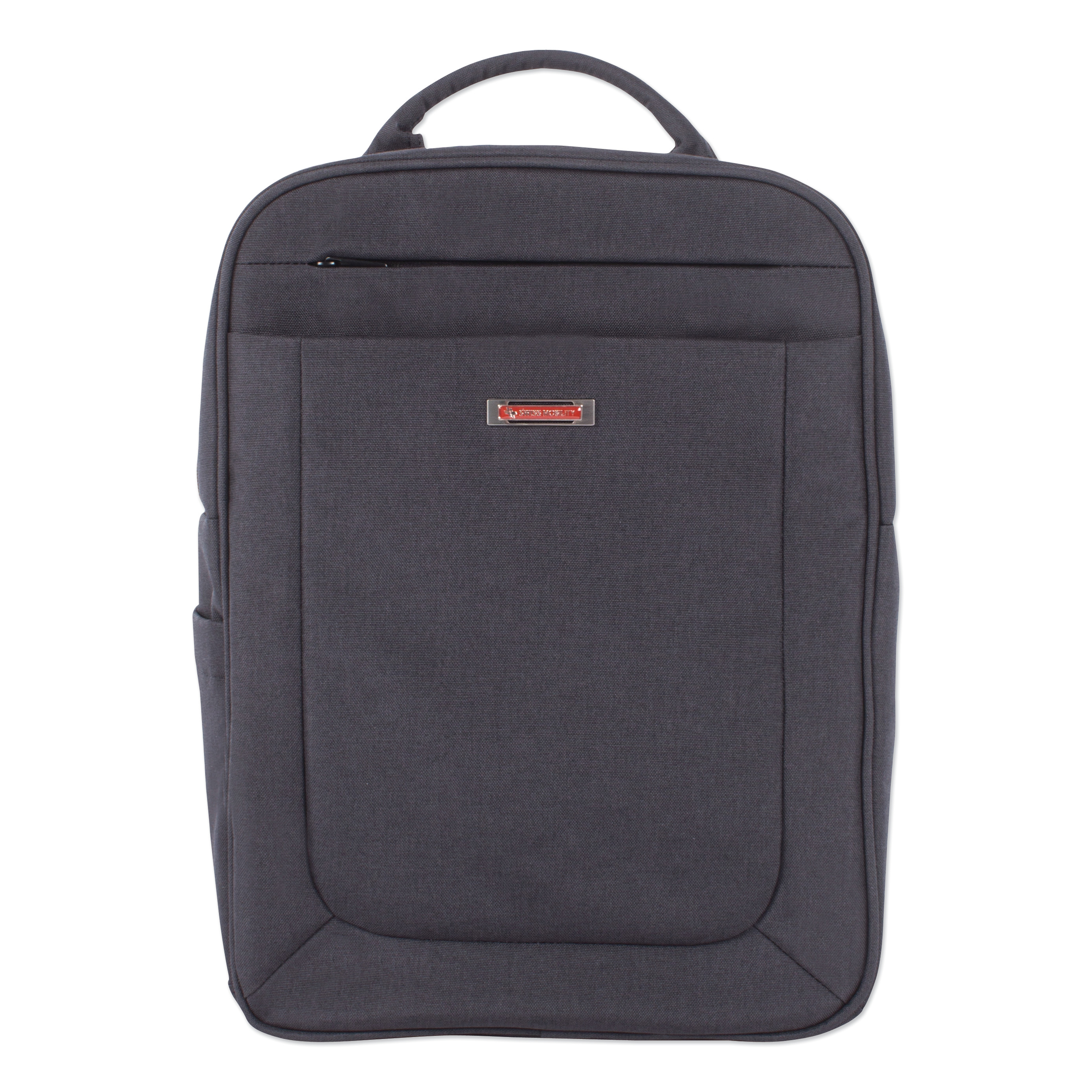 Swiss Mobility Cadence 2 Section Business Backpack, For Laptops 15.6", 6" x 6" x 17", Charcoal -SWZBKP1012SMCH - image 1 of 5