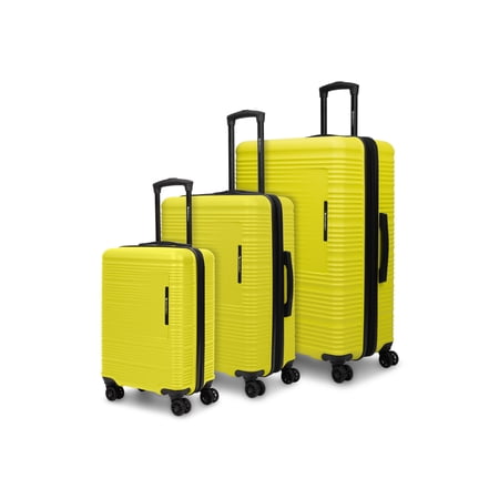 Swiss Mobility YVR 3 Piece ABS/PC Hardshell Luggage Set (20", 24", 28"), Green