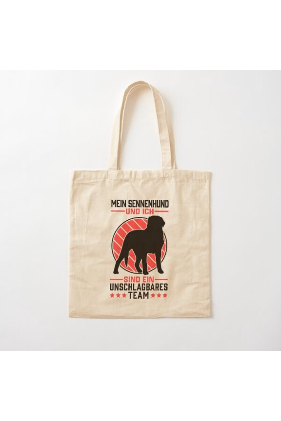Swiss Mountain Dog Unbeatable Farm Dog Cotton Tote Bag Canvas Tote Bag, Family Gift For Mother, Her