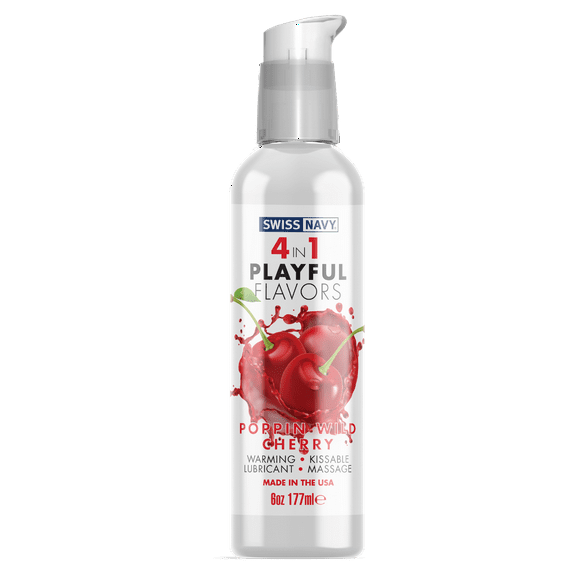 Swiss Navy 4 In 1 Poppin Wild Cherry 4oz