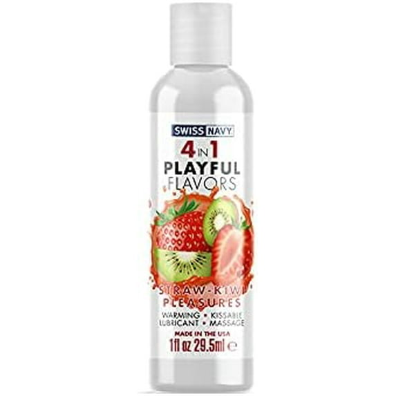 Adult Sex Toys 4 in 1 Strawberry/Kiwi Pleasure 1oz