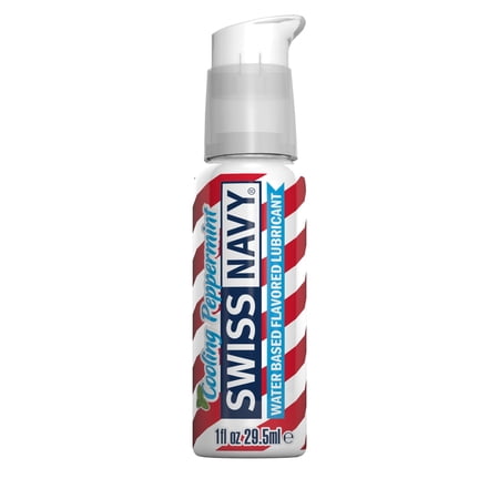 Swiss Navy Cooling Peppermint Water-Based Flavored Lubricant 1 oz.