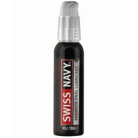 Swiss Navy Premium Anal Silicone Based Personal Lubricant with Clove Leaf Oil, 4 oz