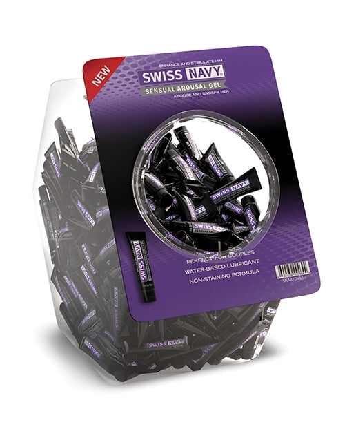 Swiss Navy Sensual Arousal Gel 10 ml 100-Piece Fishbowl
