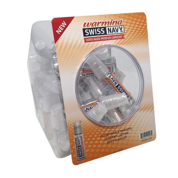 Swiss Navy Warming Lubricant 1oz - 50ct Fishbowl