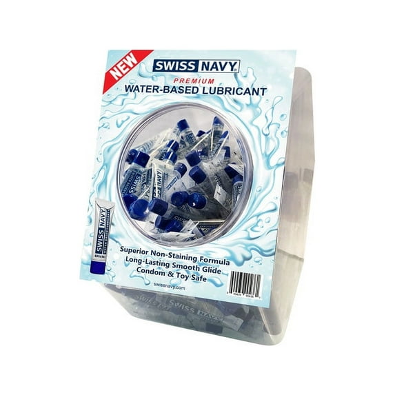 Swiss Navy Water Based Lubricant 10 ml 100 count fishbowl for personal care