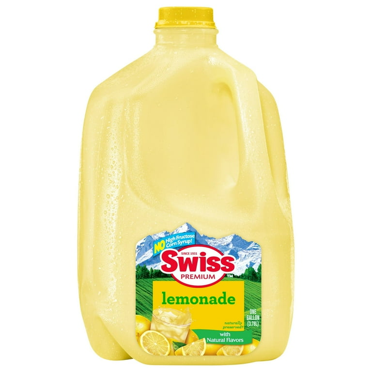 Swiss Premium Lemonade Drink - 1 Gallon Plastic Jug - Walmart.com