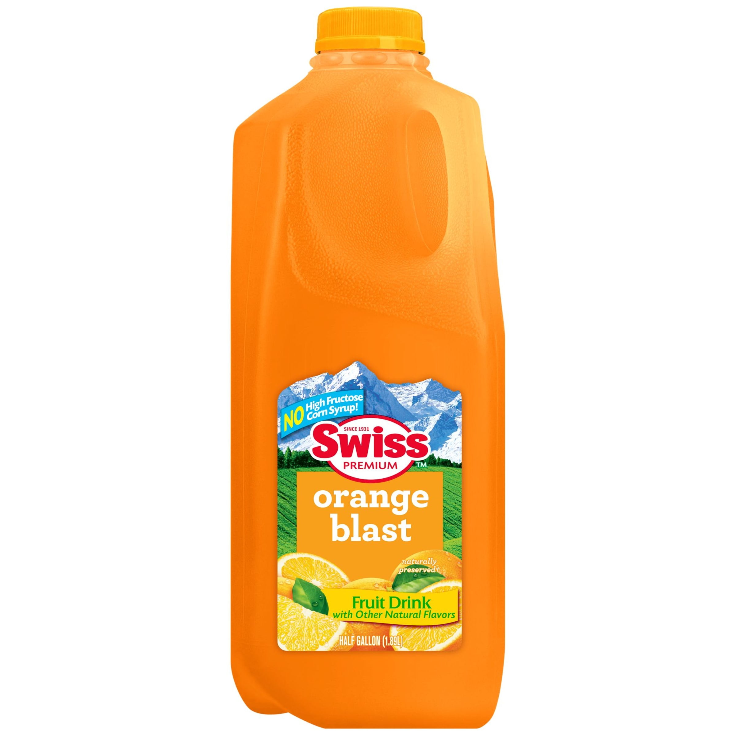 Swiss Premium Orange Blast Drink - 1 Half Gallon Plastic Jug
