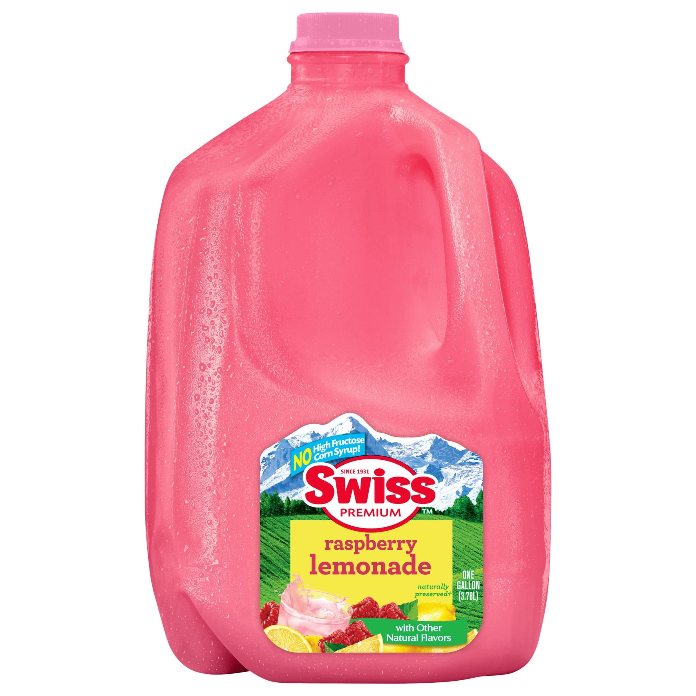 Swiss Premium Raspberry Lemonade - 1 Gallon Plastic Jug - Walmart.com