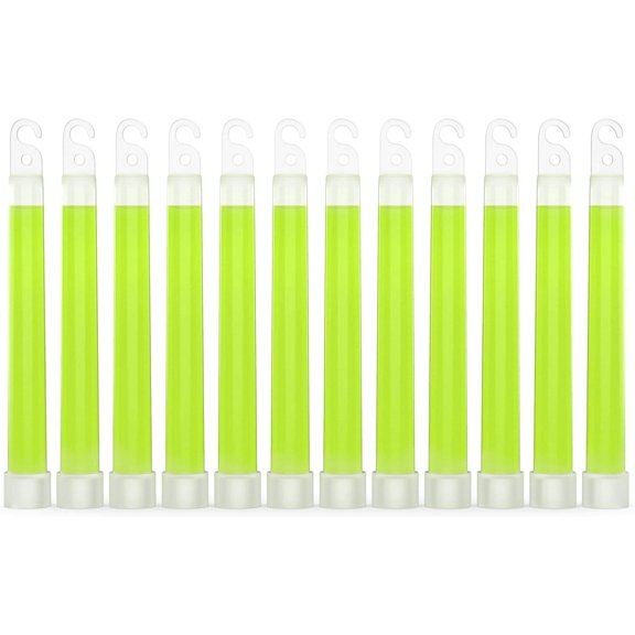 Swiss Safe Premium 6" Glow Sticks - Extra Bright, 12+ Hour Duration, Emergency Ready