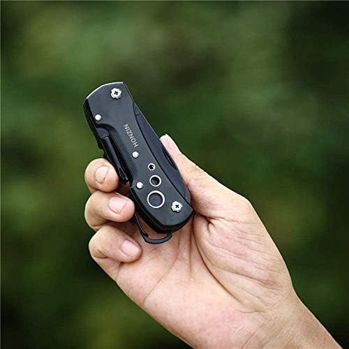 Swiss Small Pocket Knife, 15 in 1 Multitool Knife with Bottle Opener, Saw, Screwdrivers, Nail File, Window Breaker and More-for Outdoor, Camping, Fishing, Survival, Hiking, Gifts for Men