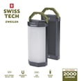 thumbnail image 1 of Swiss Tech 2000 Lumen 2-Pack Solar Rechargeable Magnetic Camping Lanterns, IP54 Weatherproof, 1 of 14