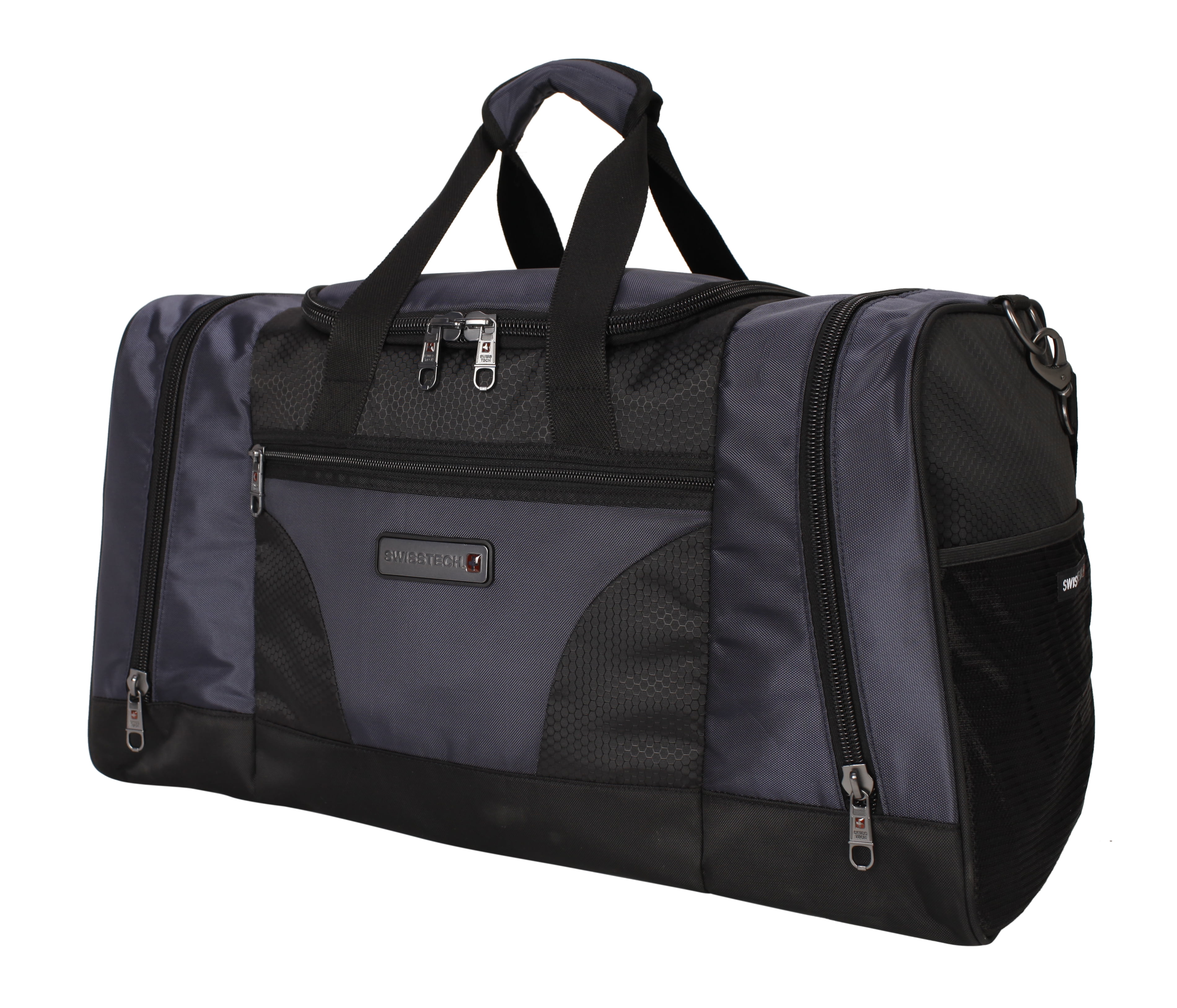 Swiss Tech 22 Inch UrbanTrek Duffel, Blue Grey Polyester