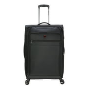 Swiss Tech 24" Softside Checked Luggage, Black