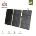 thumbnail image 1 of Swiss Tech Foldable Solar Panel, 30W, USB-A and USB-C, Phone Charger, Waterproof, Emergency Use, Panel Only, 1 of 15