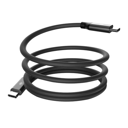 Swiss Tech Kabel M240 3 ft 240W Magnetic Self-Coiling USB-C Charging Cable