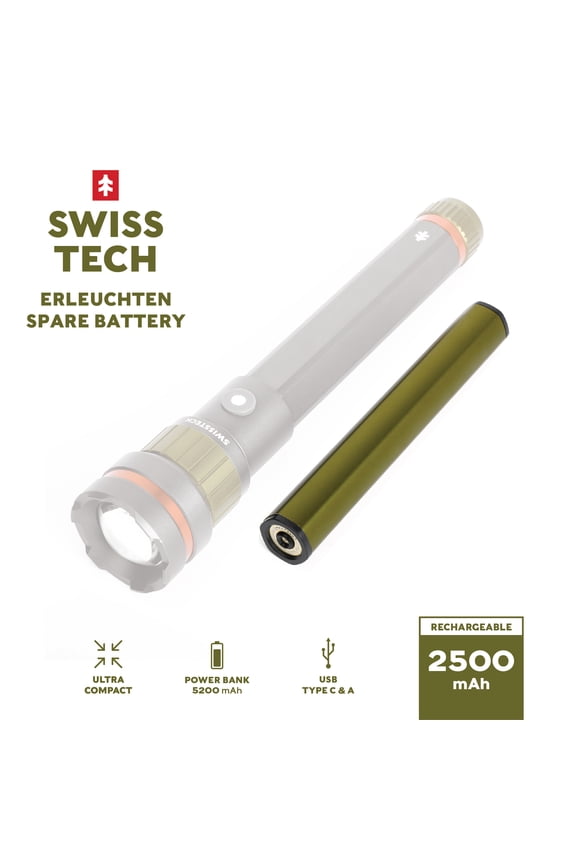 5200mAh Rechargeable Battery Core for Erleuchten 3000LM LED Flashlight