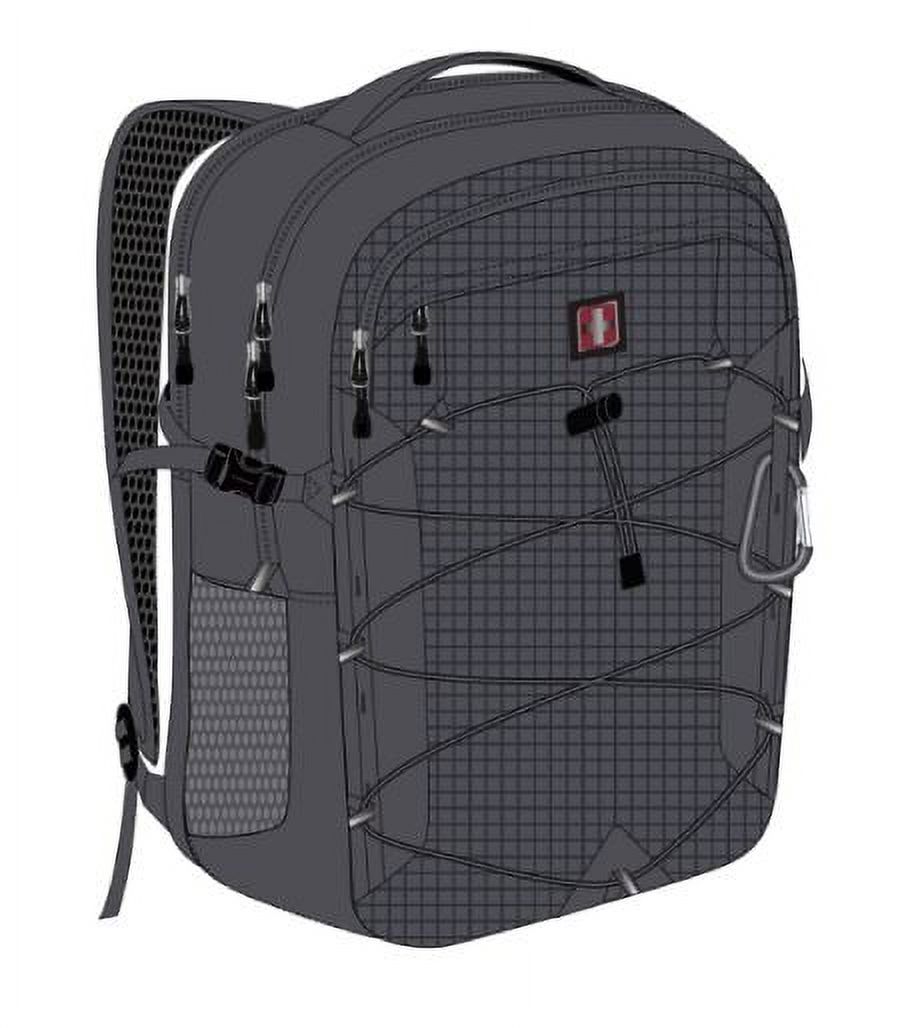 Swiss Tech Adult Unisex Golden Tri Charcoal Bungee Backpack - image 1 of 7